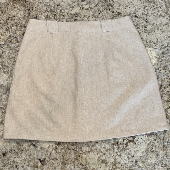 BANANA REPUBLIC Button Front Linen Cotton Blend skirt Size 8 - Picture 9 of 10
